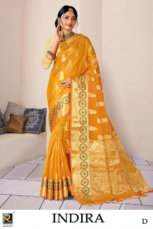 Ronisha Indira Banarasi Silk Exclusive Fancy Saree Collection